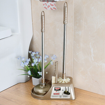 

Capt pipe toilet dredge leather tweezers toilet suction toilet brush set WH-0026