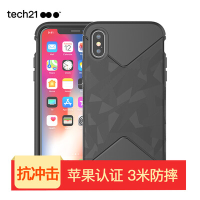 

Tech21 iPhone Х (5,8 дюйма) падение сопротивления защитный рукав тонкий телефон оболочки iPhone10tac падение сопротивления защитной оболочки черный