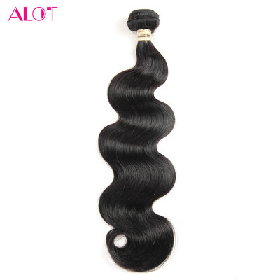 

Alot Malaysian Human Hair Bundles body wave 1pc Hair Natural Color от 8 до 28 дюймов 100% человеческие волосы для волос