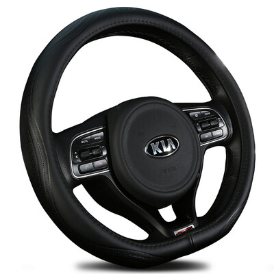 

Chi Qin steering wheel cover leather cowhide way Guanlaoke Fox Yinglang Xuan Yi Fu Rui Si Qi Jun set BMW 5 Series Four Seasons 3D Sports Inlay Beige