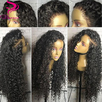 

9A Pre Plucked Full Lace Human Hair Wigs With Baby Hair Brazilian Curly Lace Wigs Virgin Hair With Baby Hair