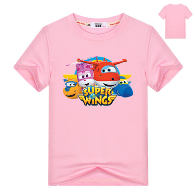 

3-13Years Super Wings Одежда Мальчики с длинным рукавом Футболка с Хлопчатобумажными девушками Футболка Kids Cartoon T-shirt Fashi