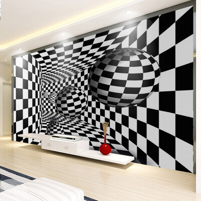 

Modern Abstract Black And White 3D Stereoscopic Tunnel Art Wallpaper Living Room TV Background Wall Mural Creative Home Decor 3D