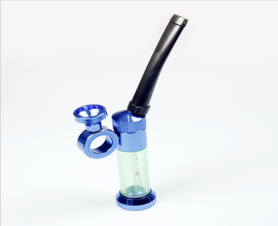 

Qian Xu lights pipe Jamaica weed tobacco pipe gift detector weed grinder bacon hookah length 64MM colored aluminum pagoda pipe