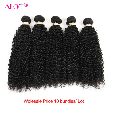 

Alot Wholesale 7a Grade Hair peruvian Hair 10 шт. Много удлиняющих кудрявых кудрявых двойных уточных человеческих волос, смешанных длин глубоких курчавых Wav