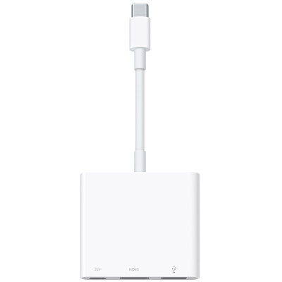 

Apple MJ1K2FE / A Оригинальный Macbook Digital AV Multiport Adapter HDMI / Стандартный USB / USB-C Зарядный кабель / конвертер