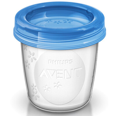

Philips AVENT UK imports AVENT breast milk baby food supplement storage cup set 180ml SCF61905