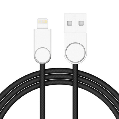 

Nanjue (NANJUE) Apple, мобильный планшетный кабель для передачи данных 8/7/6 / 5s цинковый сплав головной USB-кабель для зарядки для iphone5 / 6s / 7Plus / X / ipad pro star black