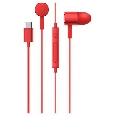 

Hammer smartisan S-1001 ring iron wire headset Type-C version red