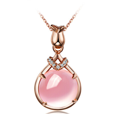 

Yoursfs® 925 Silver Rose Quartz Pendant Necklace Fashion Silver Jewelry