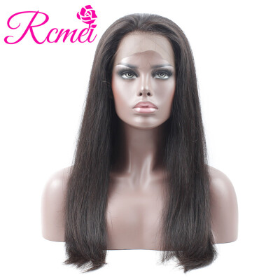 

Rcmei 8A Raw Virgin Hair 360 Lace Wigs with Baby Hair 150 Density 360 Lace Frontal Wig Brazilian Straight Hair Human Hair Wigs