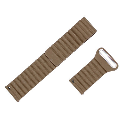 

22mm Genuine Leather Watchband Magnetic Clasp Strap for Samsung Gear S3 Classic Gear S3 Frontier