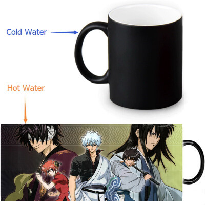 

GINTAMA Morphing Mug Color Change Tea Cup Magic Milk Coffee Mug