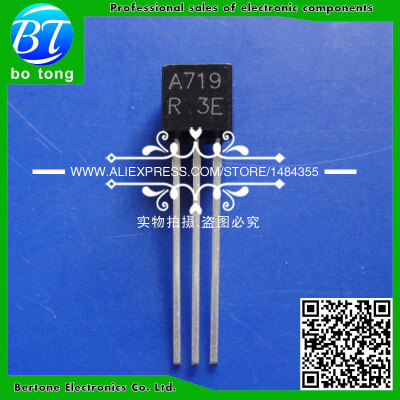 

Free shipping A719 2SA719 TO-92 Silicon PNP Transistor 50pcsbag