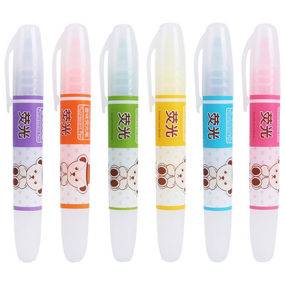

M&G Fluorescent pen single head 6 colors Teddy series 6 box marker pen for working&learning