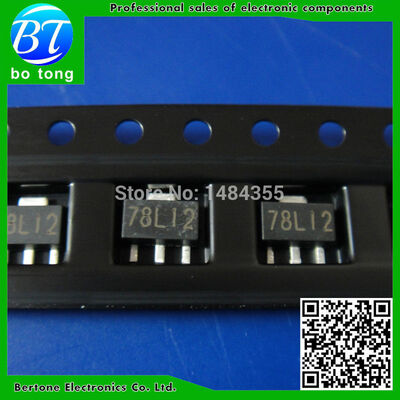 

100pcs Free Shipping 78L12 12V SOT-89 78L12