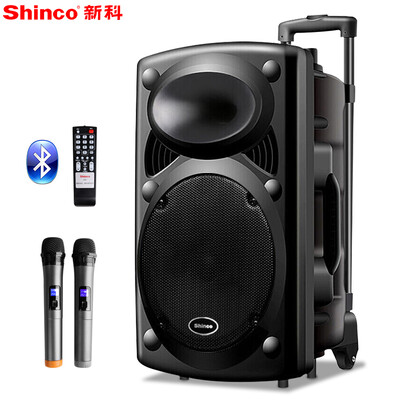 

Shinco Z12 рычаг динамика квадратный танец аудио наружный портативный усилитель карт 12 дюймов с двойным микрофоном