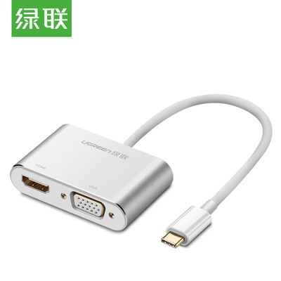 

UGREEN Type-C to HDMIVGA Converter USB-C Docking Adaptor Adapter Data Cable Apple MacBook Huawei Mate10 Extended Docking Projector 50317