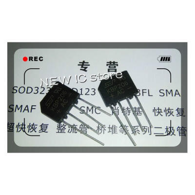 

100pcs/lot KBP206 2A 600V Bridge Rectifier High-Speed KBP206G Free Shipping Cheapest! (100% original new & stock)