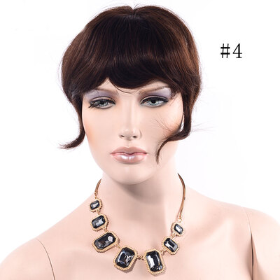 

LADYSTAR 100% Real Virgin Brazilian Human Hair Fashion One Piece Clip in Hair Bang / Fringe