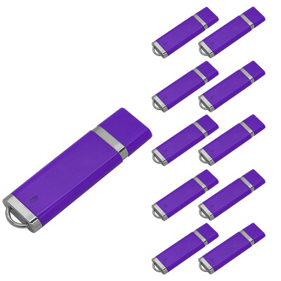 

Fillinlight 10PCS Pack Purple Rectangle Lighter Shape USB Flash Drive USB 20 Pen Drive Flash Drive