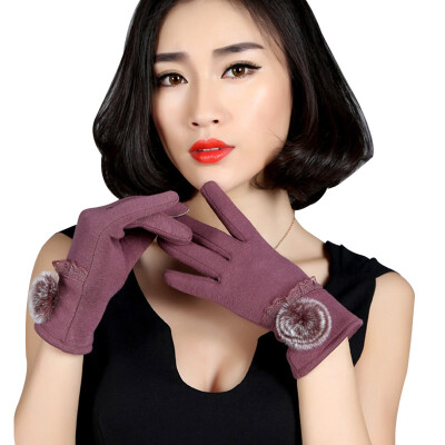 

MAXVIVI gloves womens fashion warm non-falling touch screen gloves WST743209 bean paste