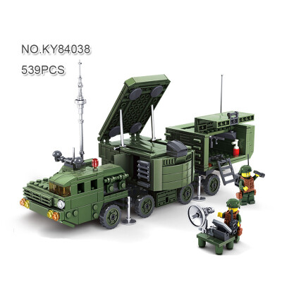 

KAZI Military City Building Blocks Toys For Children Boy's Gift Army Cars Planes Helicopter Figures Weapon-84038