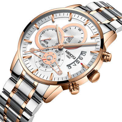

Saat NIBOSI Mens Watches Top Brand Luxury Watch Men Waterproof Watch Men Waterproof Analog Quartz Wristwatches Relogio Masculino