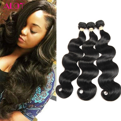 

Alot Brazilian Body Wave Hair 3 комплекты наращивания волос 100% человеческие волосы