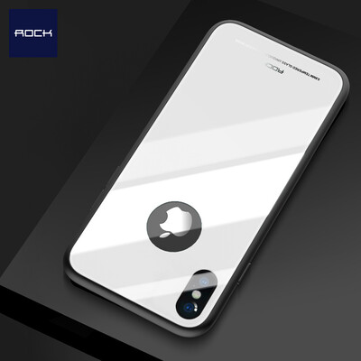 

Rock (ROCK) Apple X / 10 Mobile Shell iPhoneX / 10 Защитный чехол Стекло Anti-Drop Силиконовый жесткий Shell Crystal серии Белый