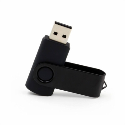 

Fillinlight Black Oxide Plating Metal Black Swivel USB Flash Drive USB 20 Pen Drive Thumb Drive for Data Storage