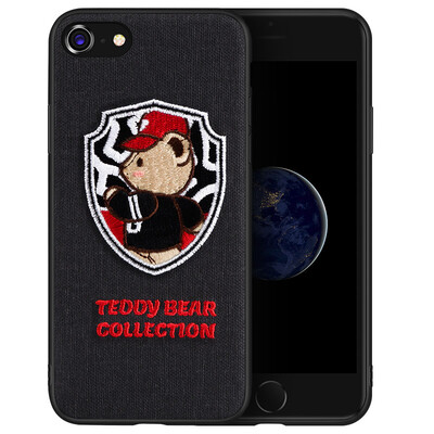 

Teddy Collection Apple 8/7 Mobile Shell iPhone8 / 7 Cartoon Cover Творческая 3D-вышивка All-in-one Силиконовая мягкая раковина Teddy Athlete