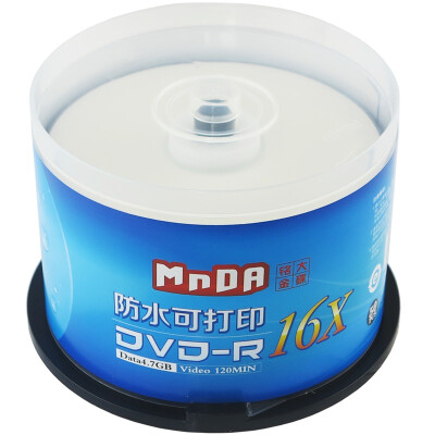 

Ming Daijin тарелка (MNDA) DVD-R 16-скоростная водонепроницаемая может печатать 50 барабанов DVD-диск с чистым диском