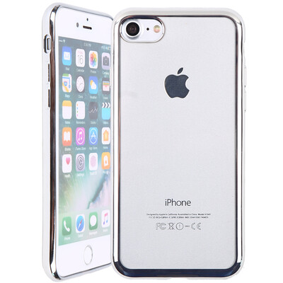 

Weiji iPhone 78 Mobile Shell Plating Transparent Phone Case Silver Suitable for iPhone78