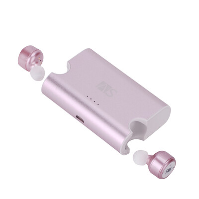 

AS X2T button Bluetooth headset wireless mini invisible headset with charging compartment long battery life Apple Android phone universal sapphire blue