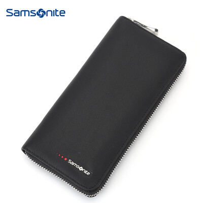 

Samsonite Y-VOYAGER Mens Long Wallet Business Multifunction Fashion Leather Wallet TK509002 Black
