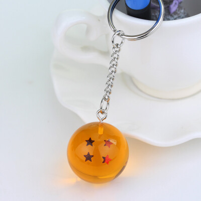 

New Cool Anime Dragon Ball Keychain Crystal ball Bag Pendant Decorations Summoned seven summon dragons