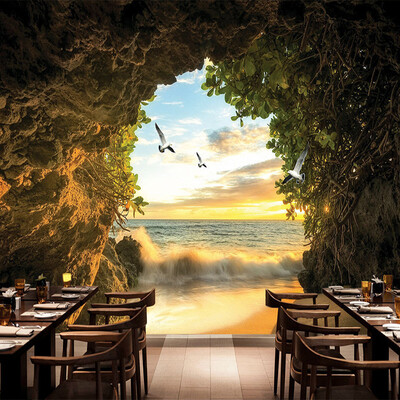 

Custom 3D Photo Wallpaper Cave Nature Landscape TV Background Wall Mural Wallpaper For Living Room Bedroom Backdrop Art Decor