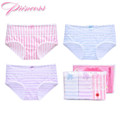 

Ai Lier Aurora girl underwear female student middle waist lace fabric girls underwear ladies sexy briefs 3 loaded K8039