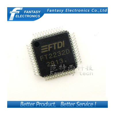 

10PCS FT2232D FTDI LQFP48 FT2232 QFP Dual USB UARTFIFO IC new&original free shipping