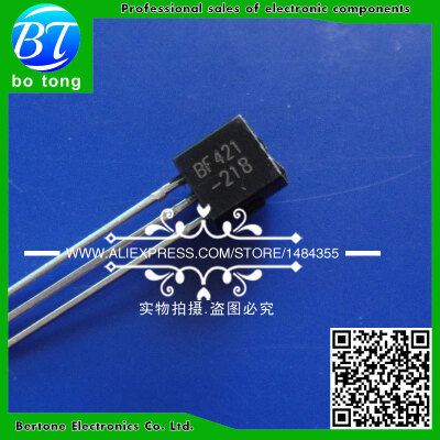 

50PCSLot Transistors BF421 F421 PNP 50MA 300V TO-92