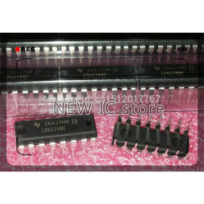 

Free shipping 100pcslot CD4026BE CD4026 4026 DIP16 100 NE W