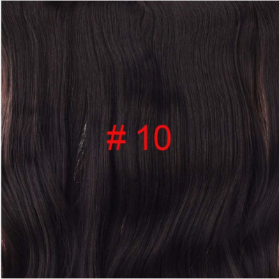 

24 inch Wavy Clip in Hair Extensions Synthetic Heat Resistant Fiber Pure Color 4 Clips 190g/pc 17 Colors Available