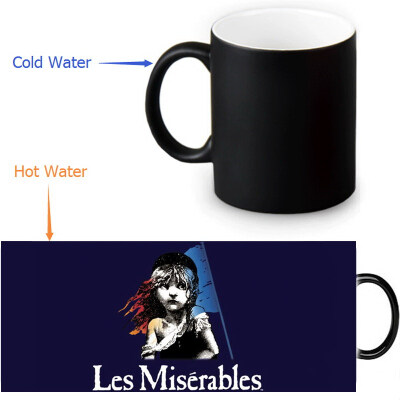 

Les Miserables 350ml12oz Heat Reveal Mug Color Change Coffee Cup Sensitive Morphing Mugs Magic Mug Milk Tea Cups