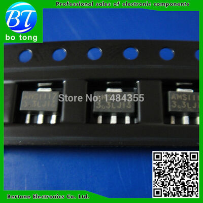 

Free Shipping 100PCS AMS1117-3.3V AMS1117 LM1117 1117 3.3V Voltage Regulator SOT-89