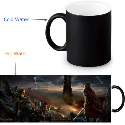 

The Lord of The Rings 350ml12oz Heat Reveal Mug Color Change Coffee Cup Sensitive Morphing Mugs Magic Mug Milk Tea Cups