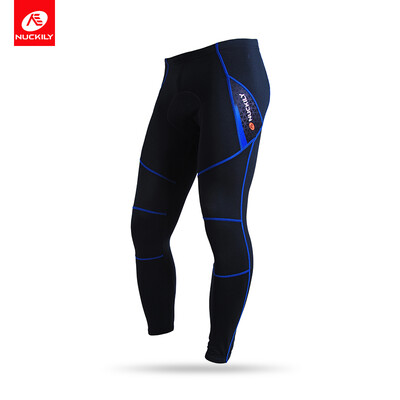 

NUCKILY Mens Thermal Bicycle Tights Winter Outdoor Sports Clothes Fleece Cycling Pants NS900-W