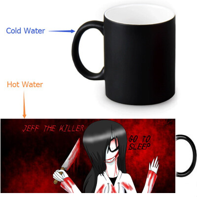 

Jeff The Killer Morphing Mug Color Change Tea Cup Волшебная молочная кружка для кофе