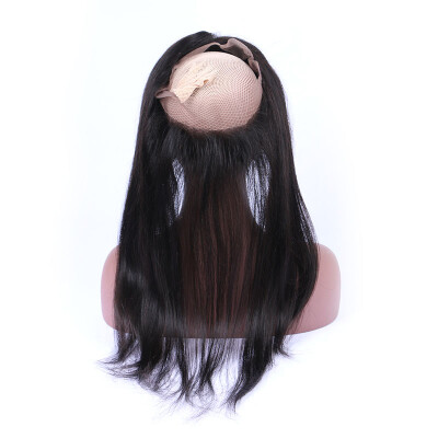 

9A 360 Lace Frontal With Baby Hair 22.5*4*2 Brazilian Virgin Human Hair Straight 360 Lace Frontal Closures