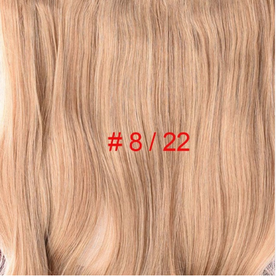 

24 inch Wavy Clip in Hair Extensions Synthetic Heat Resistant Fiber Pure Color 4 Clips 190g/pc 17 Colors Available